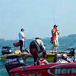 Mark Modrak fishes Lake St. Clair FLW Chevy Open 2008